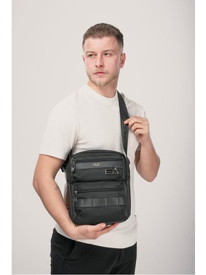 Kadın ve Erkekler Için Şık Çapraz Çanta, Siyah Renk, Kullanışlı ve Hafif Tasarım