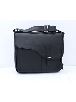 Woodhub Kadın Hakiki Deri Siyah Postacı ve Evrak Çantası Ergonomik Tasarım ile Şık Görünüm