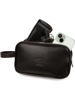 Şık Siyah Deri Erkek El Çantası, Günlük ve Bakım Için Uygun