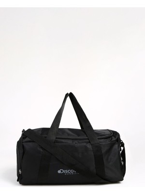 Şık Siyah Unisex Duffle Çanta, Hafif ve Dayanıklı Tasarım