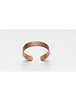 El Yapımı Bakır Bileklik, Sarmaşık Desenli, Doğal ve Enerji Veren Tasarım (Unisex)