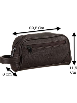 Kahverengi 3 Gözlü Vegan Deri El Çantası, Seyahat ve Günlük Kullanım Için Ideal