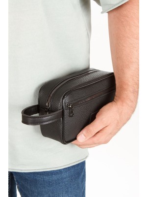 Şık Erkek El Çantası, Siyah Portföy, Modern ve Zarif Tasarım