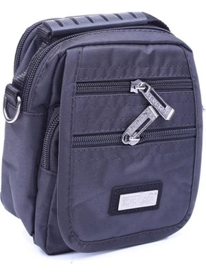 Küçük Erkek Çantası, Cırtlı Kapak, El ve Omuz Kullanımı, Siyah Renk