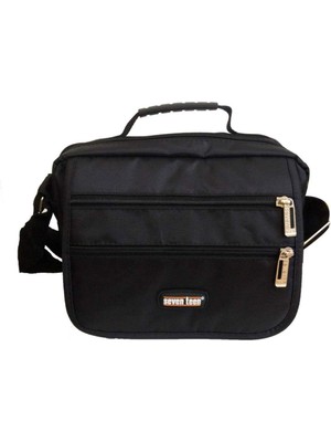 Şık Çok Gözlü Siyah El Çantası - Modern ve Kullanışlı Tasarım