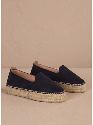 Manebi Deri Lacivert Kadın Espadril K 1.5 D0