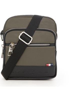 Haki Erkek Çapraz Çanta, Şık ve Kullanışlı, Dayanıklı Tasarım