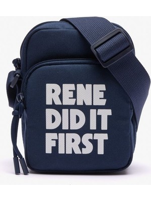 Baskılı Erkek Postacı Çantası, Şık ve Kullanışlı Lacivert Tasarım