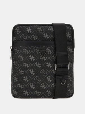 Şık Siyah Erkek Çapraz Askılı Çanta, Modern ve Kullanışlı Tasarım