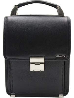 Hakiki Deri Erkek El Çantası Çapraz Siyah, Şık ve Dayanıklı Tasarım