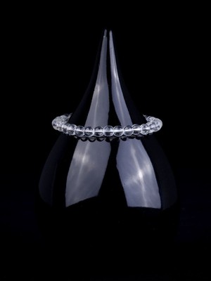 Turuncu, Şık Tasarım Şeffaf Doğal Taş Bileklik, El Yapımı, Unisex