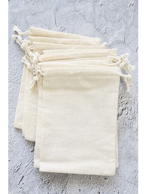 Bej Ham Bez Kese 11X15 Cm, 10'lu, Takı ve Hediyelik, Promosyon Kese