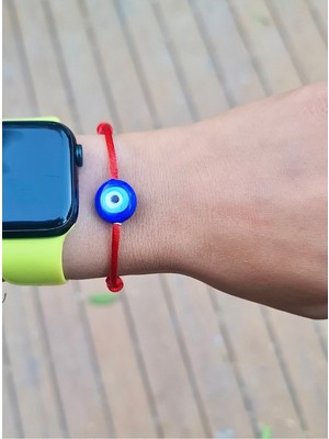 Şık Kırmızı Cam Boncuklu Zarif Bileklik, Enerjik ve Renkli Takı Aksesuarı