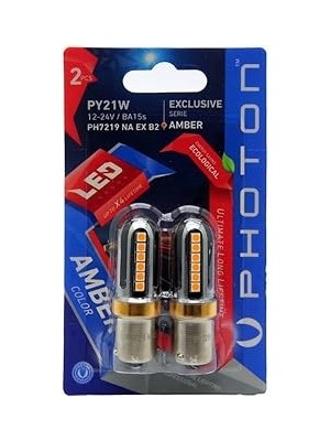 Photo P21W Tek Duy LED Amber (Turucu) Exclusive Serisi PH7219 A Ex