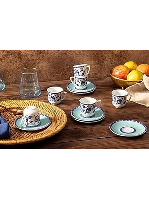 Porlad Saraylı 6 Kişilik Kahve Takımı 77CC