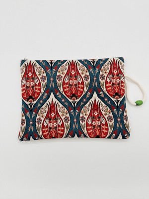 Renkli Dokuma Fermuarlı Iç Astarlı Kadın El Çantası, Şık ve Kullanışlı Seçenek