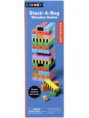 Kikkerland Stack-A-Bug Wooden Game