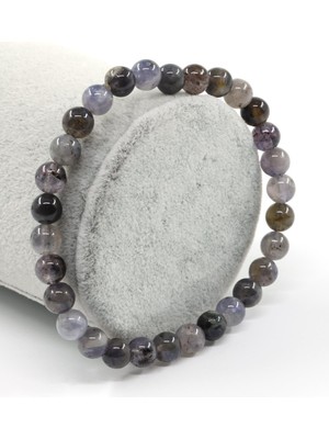 Çok Renkli Doğal Taş Bileklik, 6 mm Küre Kesim, Şık ve Renkli Takı Hediye