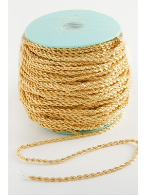 Ahes Shopping 3 mm Sarı Renkli Kuyumcu Zinciri 50 Metre