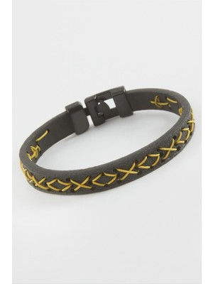 Ahes Shopping Ipli Kaliteli Suni Deri Bileklik