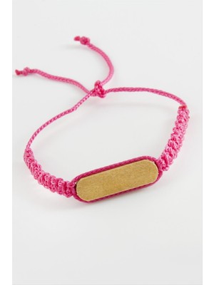 Ahes Shopping Ahşap Makrome Örgülü Bileklik