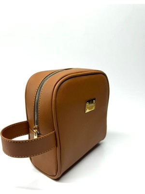 Orta Boy Kahverengi Kişisel Bakım ve Seyahat Çantası