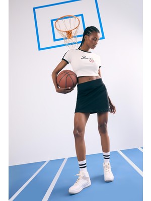 DeFacto NBA Chicago Bulls İçi Taytlı Mini Etek E2787AX25SM