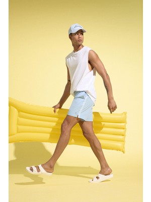 DeFacto Esnek Dokulu Kısa Boy Deniz Şortu E4057AX25HS