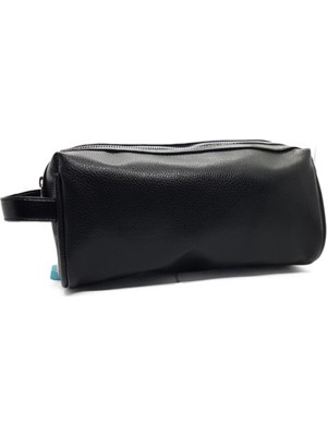 Siyah Erkek Kozmetik ve Seyahat Çantası, El ve Makyaj Organizeri