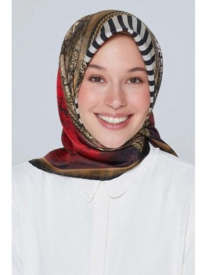 Armine Nostalji Serisi Twill Ipek Eşarp 7473D-25