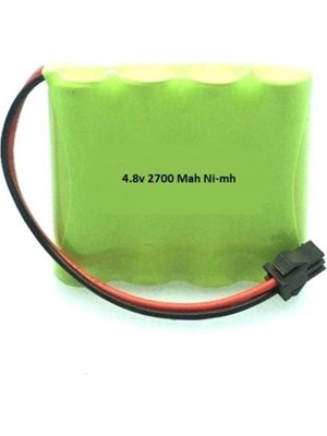 Cheetah Uzaktan Kumandalı 4.8V 2700MAH Oyuncak Araba Bataryası Siyah Soket