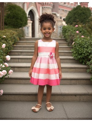 Abel&lula Kız Çocuk Yazlık  Elbise  5049