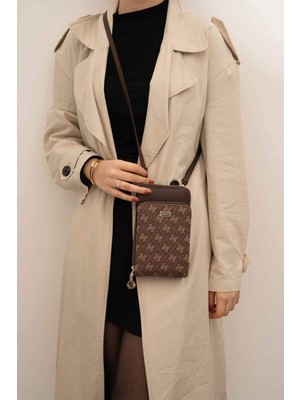 Silver Polo  Kadın Portföy Çantası 1011-45695 Sılver Polo Bayan Portföy M178 Kahve-Mat Kahve