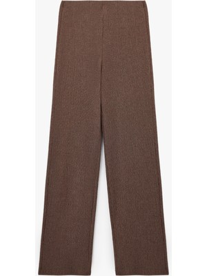 Bürümcük Kumaş Slim Fit Uzun Düz Paça Pantolon