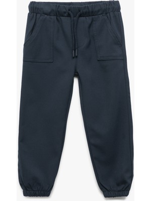 Beli Bağcıklı Cepli Basic Jogger Pantolon