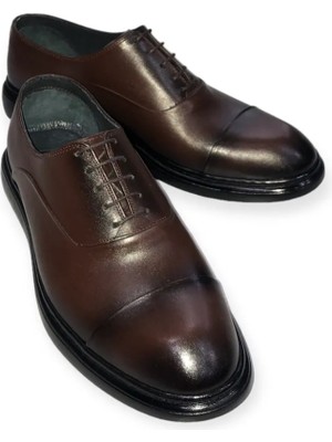 Hakiki Iç Dış Deri  Özel Üretim El Işçiliği Eva Taban Erkek Ayakkabı