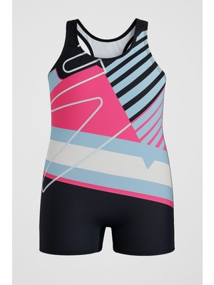 Kız Çocuk Deniz Yüzücü Mayoları 5-16 Yaş 11922