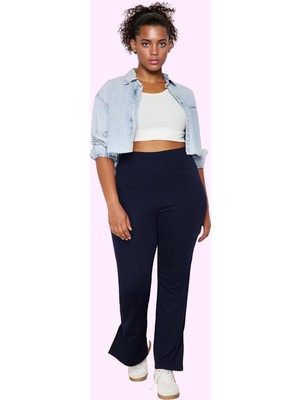 Kadın Yüksek Bel Boru Paça Straight Pantolon Günlük Kullanım Için Yaz Aylarının Vazgeçilmezi