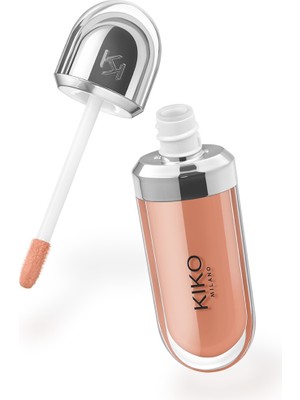 Kiko Milano Dudak Parlatıcısı - 3D Hydra Lip Gloss - 08 Natural Rosewood - Besleyici ve Nemlendirici