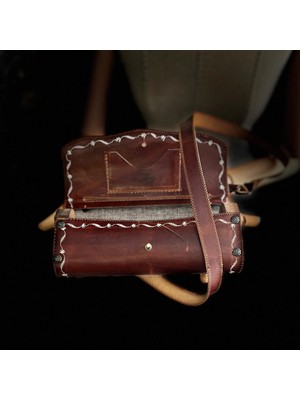 Hakiki Deri, El Yapımı Bayan Çanta, Bayan Cüzdan Larissa V71