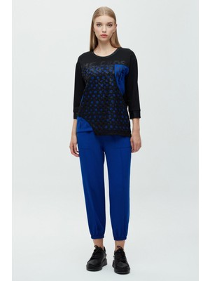 Paçası Lastikli Nervürlü Pantolon