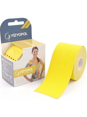 New Product Kinezyo Tape Band 5 Metre x 5 cm Sarı Rengi, Kinesio Sporcu Bandı