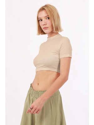 Kadın Kısa Kol Crop