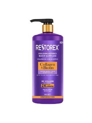 Restorex Collagen & Biotin Güçlendirici Hacim Verici Şampuan 900 ml Antialerjik Özellikli