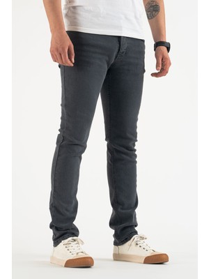 Erkek Slim Dar Kesim Pamuklu Esnek Jean Kot Denim Pantolon