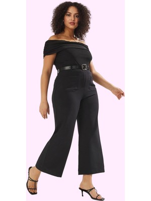 Kadın Polyester Pantolon Yüksek Bel Boru Paça Nefes Alan Kumaş Günlük Kullanım Özel Günler