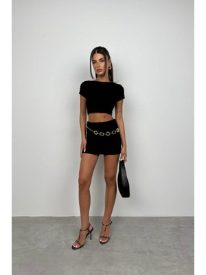 Yarım Kol Basic T-Shirt