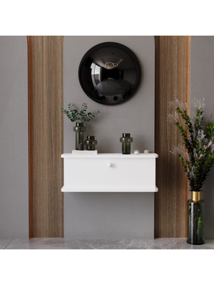 Lunaris Dresuar %100 Mdf Kapaklı Duvara Monte