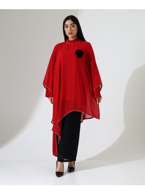 Tesettür Gül Abiye Takım