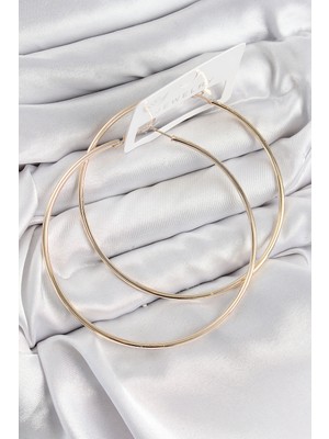 Pirinç Halka Model Gold Renk Kadın Küpe